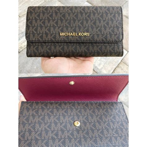 michael kors large signature slim wallet|michael kors small trifold wallet.